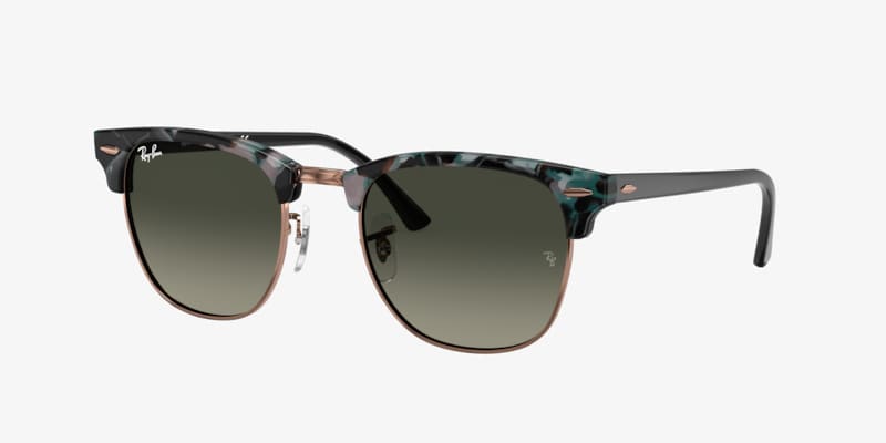 Ray-Ban RB3016 RB3016 Clubmaster Fleck Grey Green