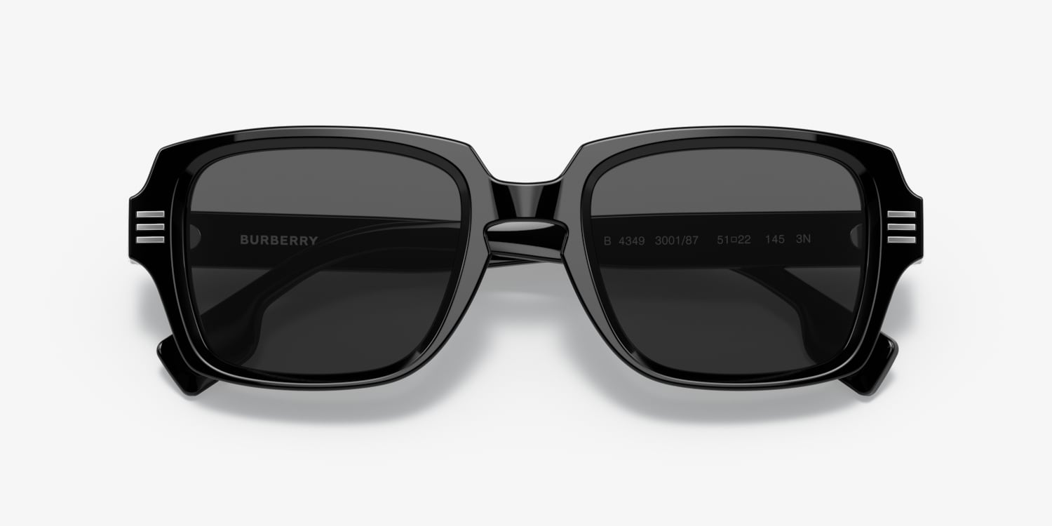 BURBERRY サングラス B 4349-F ブラック Burberry BE4349 Eldon Sunglasses | LensCrafters