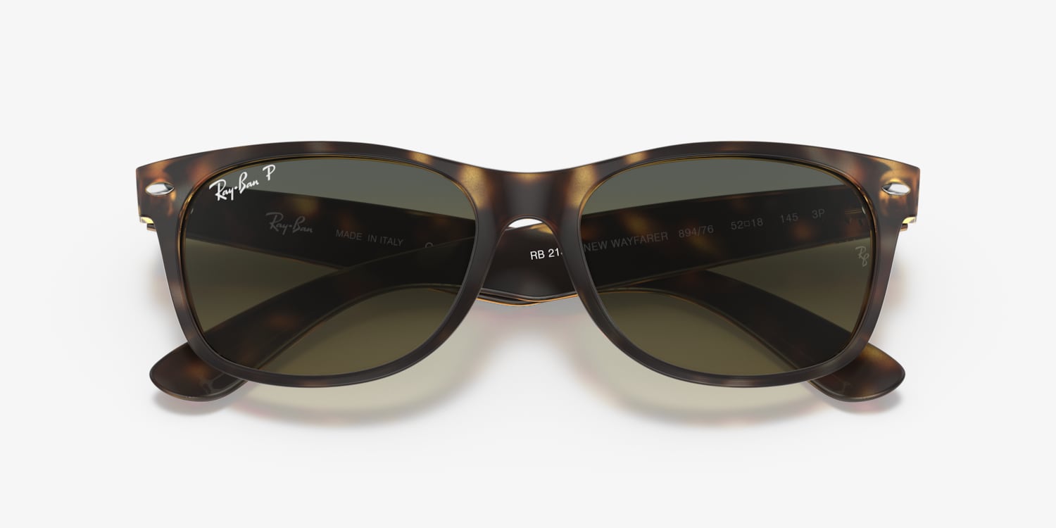 Ray-Ban RB2132F NEW WAYFARER ブラウン Ray-Ban RB2132 New Wayfarer Classic Sunglasses | LensCrafters