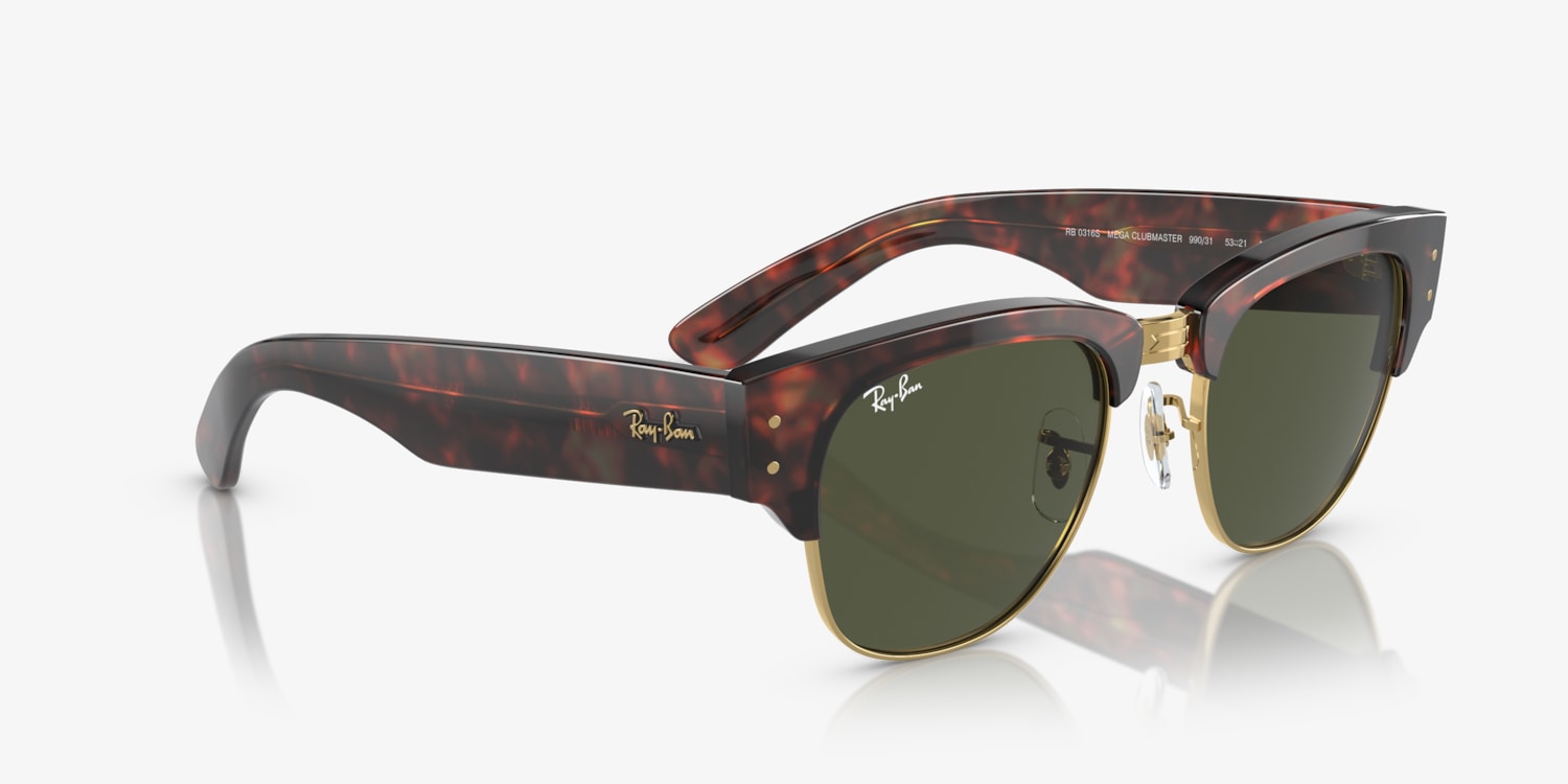 Ray-Ban A$AP Rocky メガクラブマスター RB0316S Ray-Ban RB0316S Mega Clubmaster Sunglasses | LensCrafters