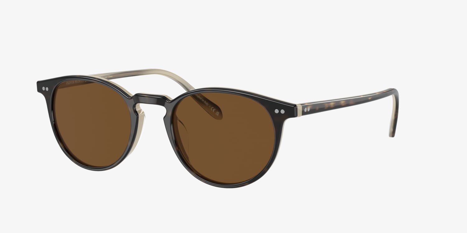 OLIVER PEOPLES Riley Sun 偏光サングラス Oliver Riley Sun Sunglasses in Horn | Oliver®