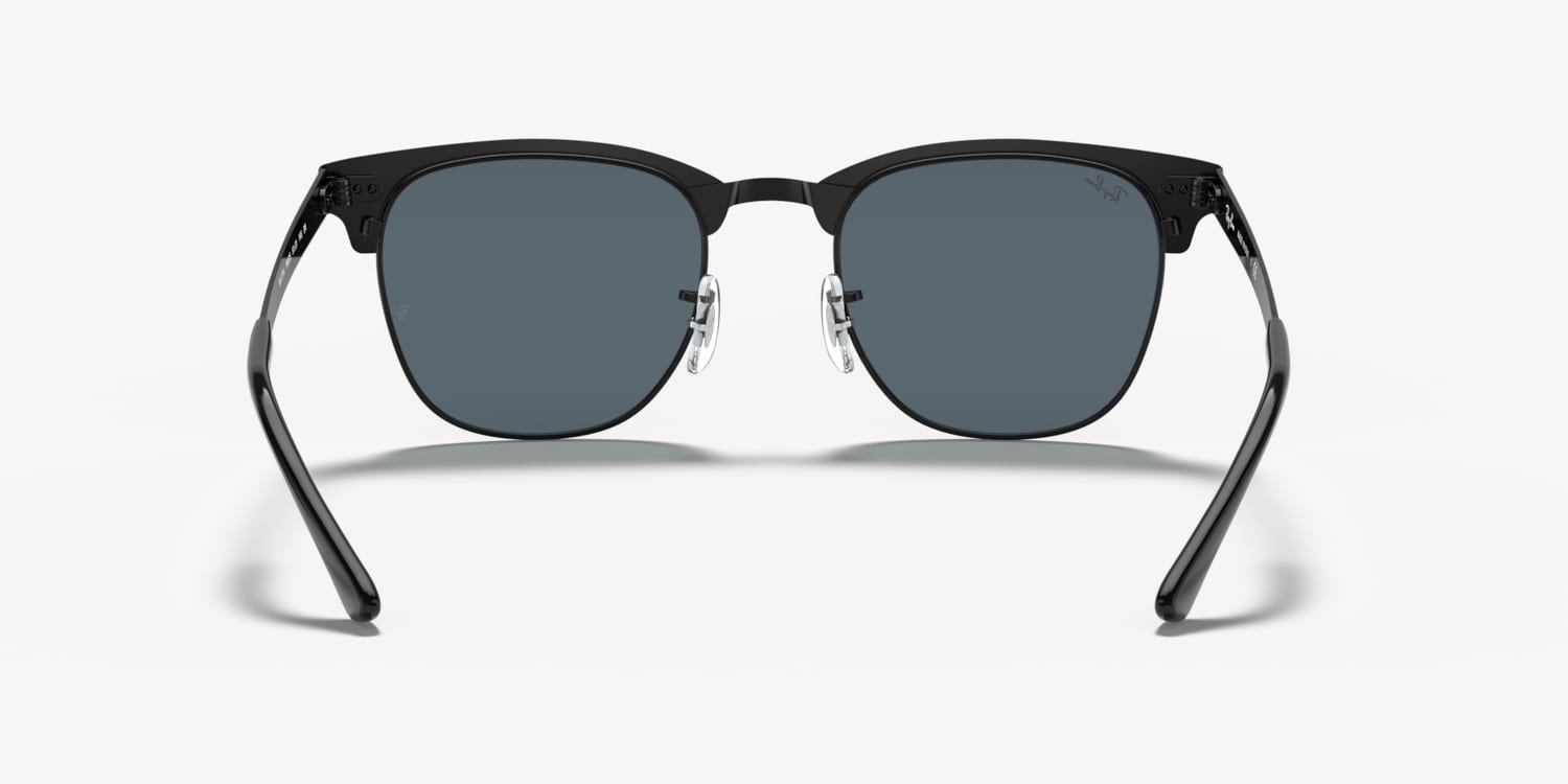 レイバン　ＲＢ３７１６ CLUBMASTER METAL Sunglasses in Black and Blue - RB3716 | Ray