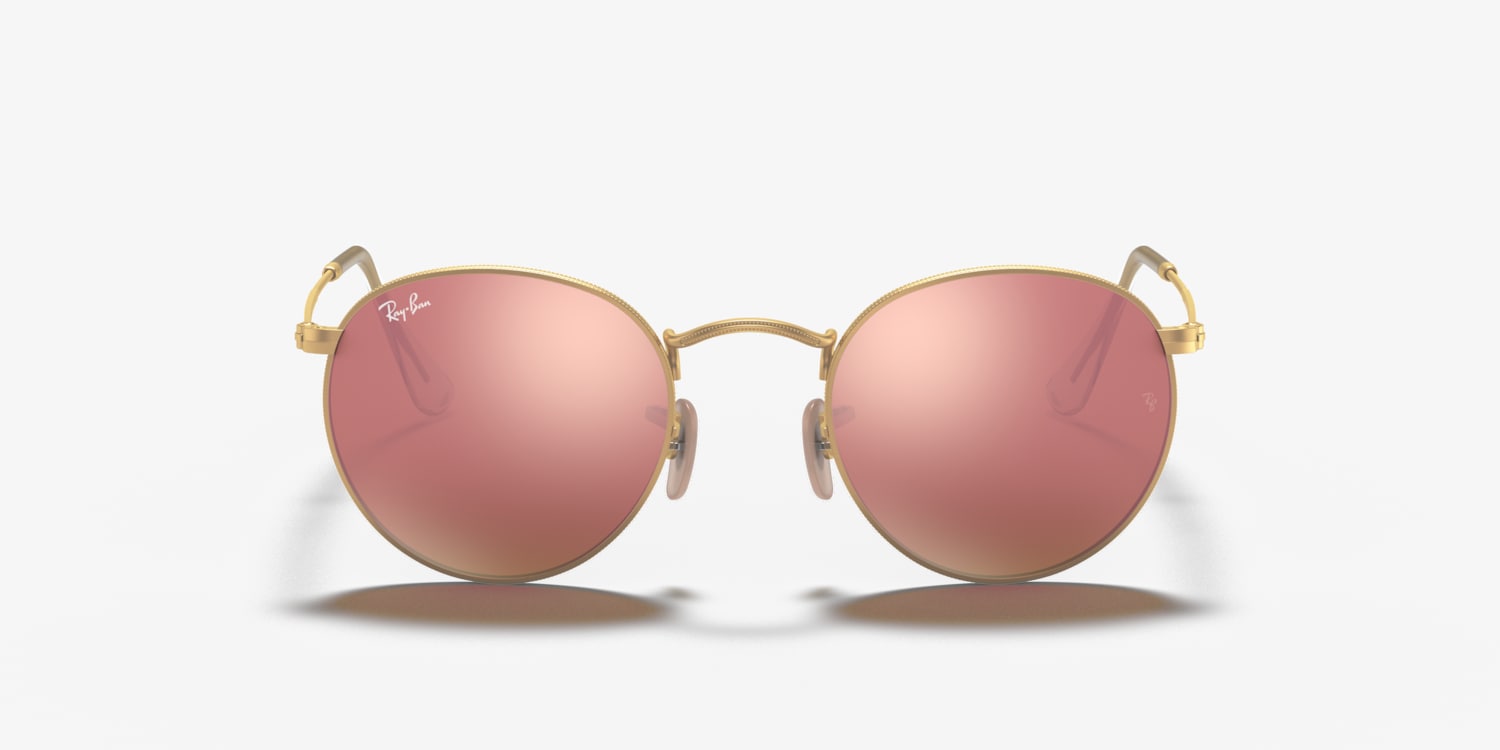 Ray-Ban RB3447 Round Flash Lenses Sunglasses | LensCrafters