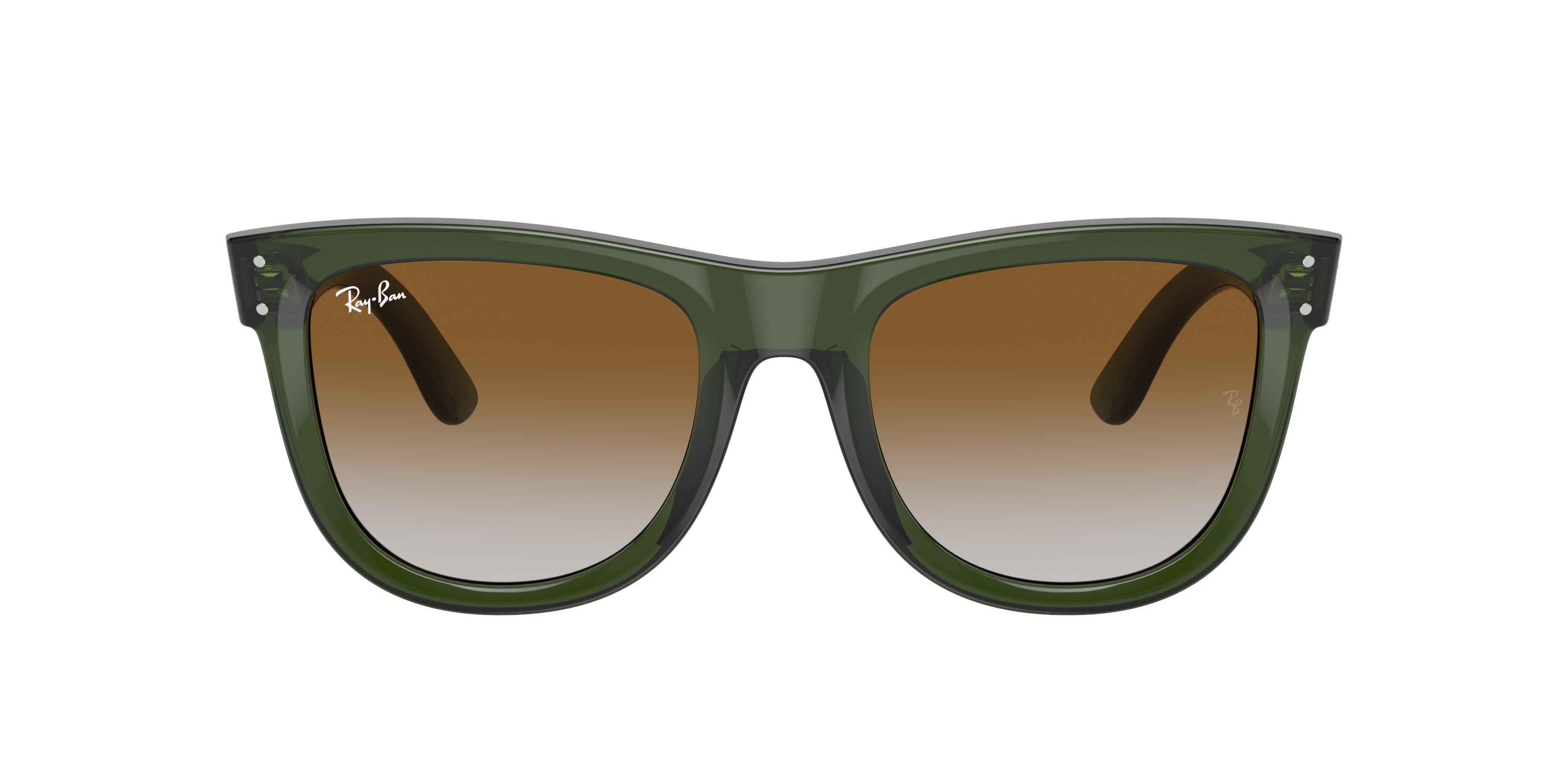 Ray-Ban Wayfarer Reverse サングラス WAYFARER REVERSE Sunglasses in Black and Dark Green