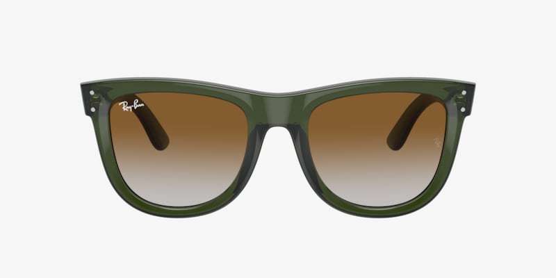 Ray-Ban MEGA WAYFARER ポリッシュドトランスペレントレッド Ray-ban Mega Wayfarer RB0840S Transparent Red (Dark Grey