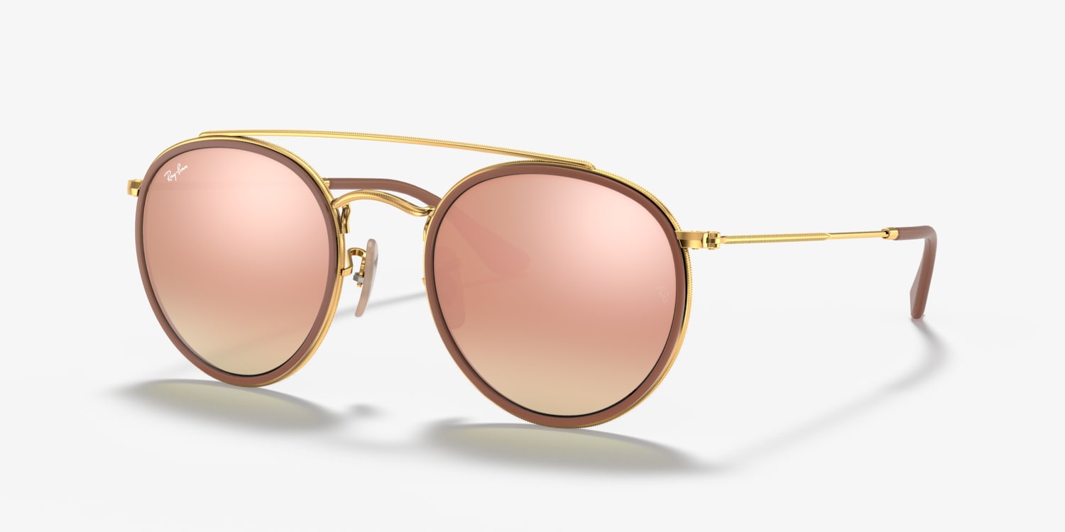 Ray-Ban RB3647N Round Double Bridge Sunglasses | LensCrafters