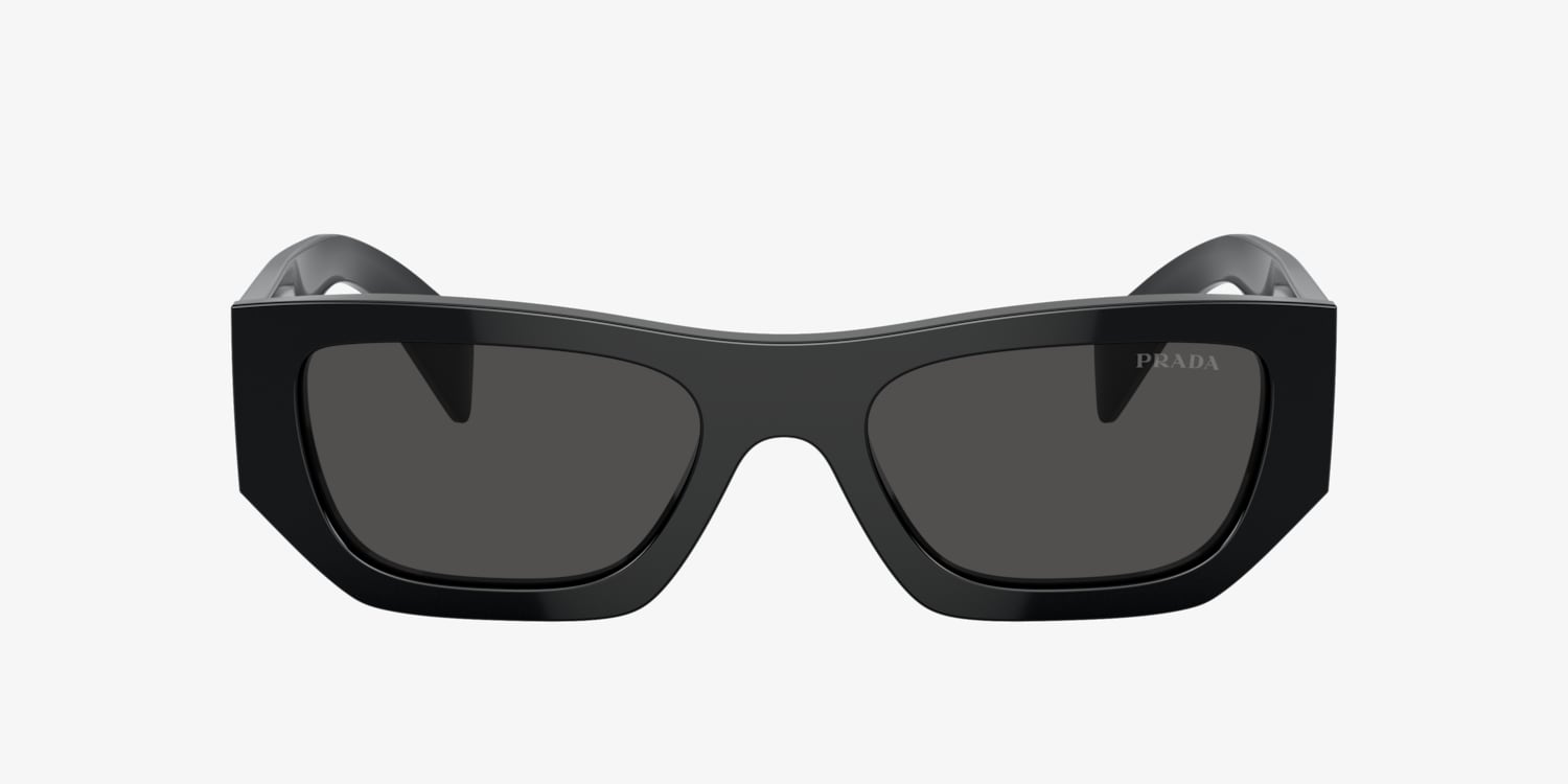 PRADA ガーメント Prada Sunglasses PRA51S 15N01T 58mm Matte Gold / Dark Brown Lens