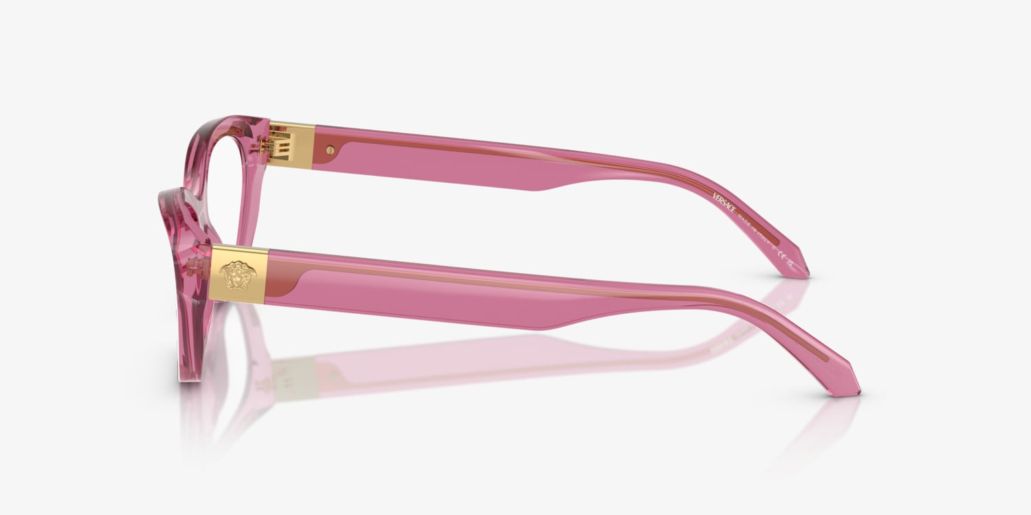 Versace サングラス　ケース付き　美品　ピンク Versace VE3356 Eyeglasses | LensCrafters
