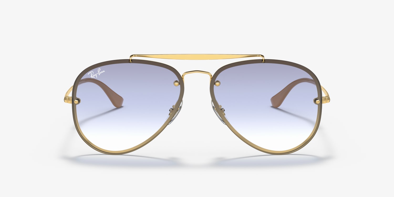 Ray-Ban Aviator ブルーグラデーション Ray-Ban RB3025 Aviator Gradient XL (58 - 14) with Blue lenses and
