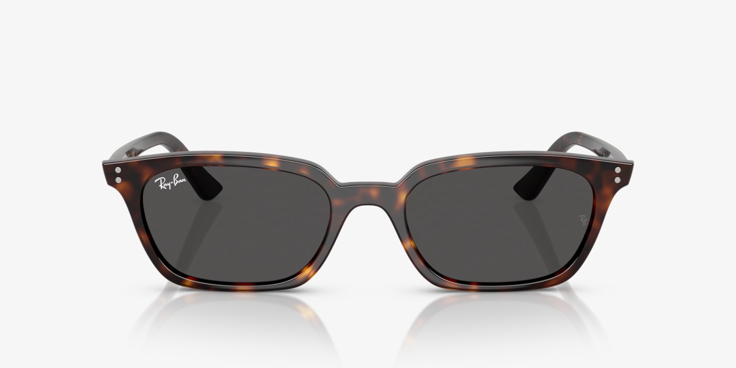 Ray-Ban ZAYA BIO-BASEDスクエア サングラス Ray-Ban RB4456 Zaya Bio-Based XXS (50 - 19) with Grey lenses