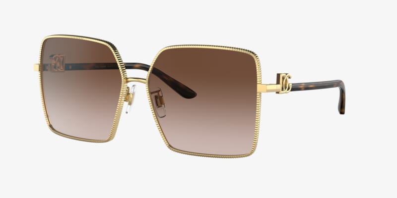 Ray-Ban RB1971 サングラス ブラウン SQUARE 1971 CHROMANCE Sunglasses in Rose Gold and Red