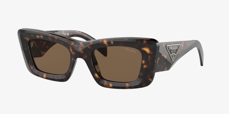 PRADA ブラウン オクタゴナル サングラス プラダ PRADA 偏光 サングラス レディース メンズ （トート