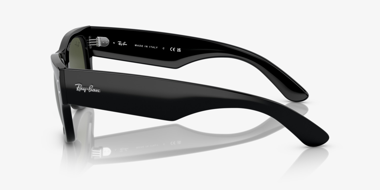 Ray-Ban MEGA WAYFARER ポリッシュドトランスペレントレッド Ray-Ban RB0840S Mega Wayfarer Sunglasses | LensCrafters