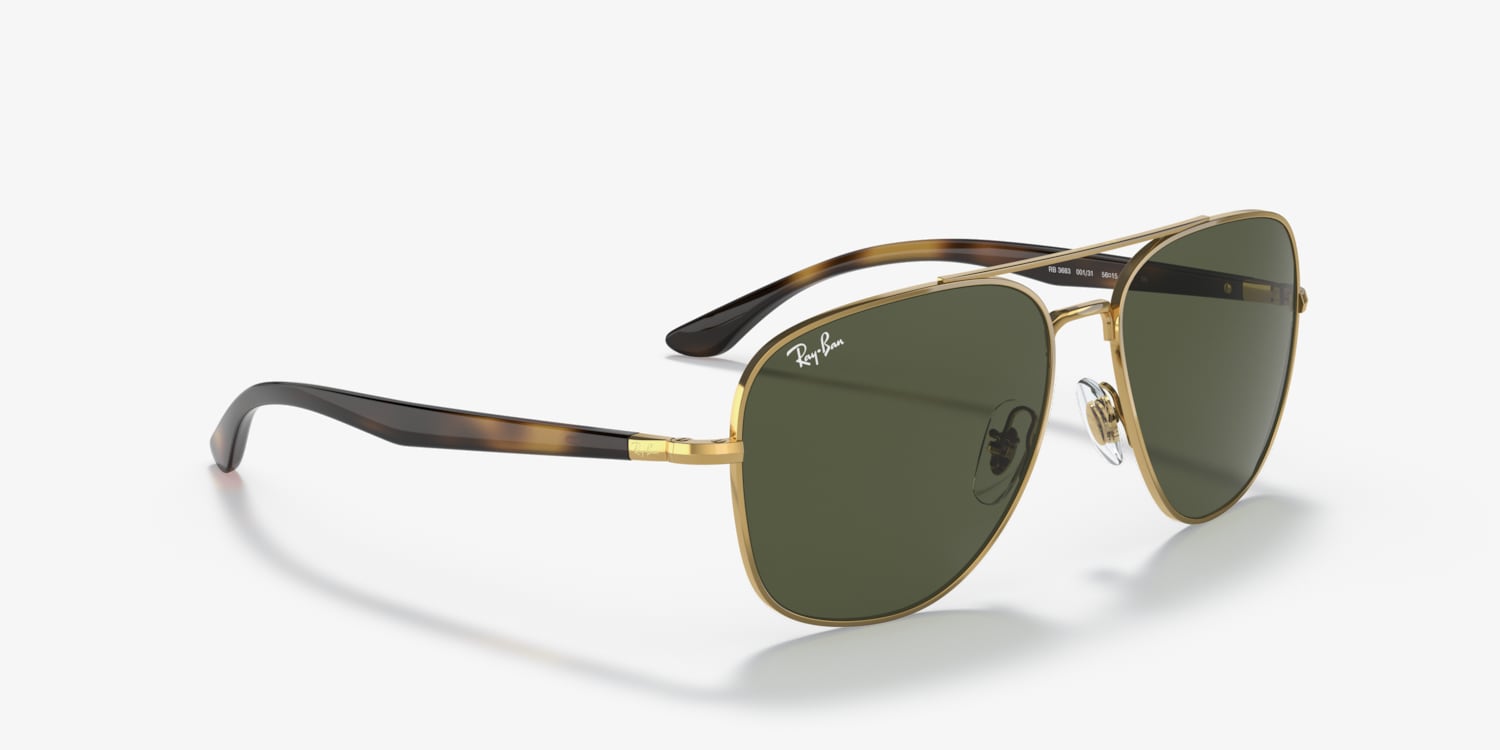 Ray Ban レイバン サングラス RB3683 ゴールド ブラウン Ray-Ban RB3683 Sunglasses | LensCrafters