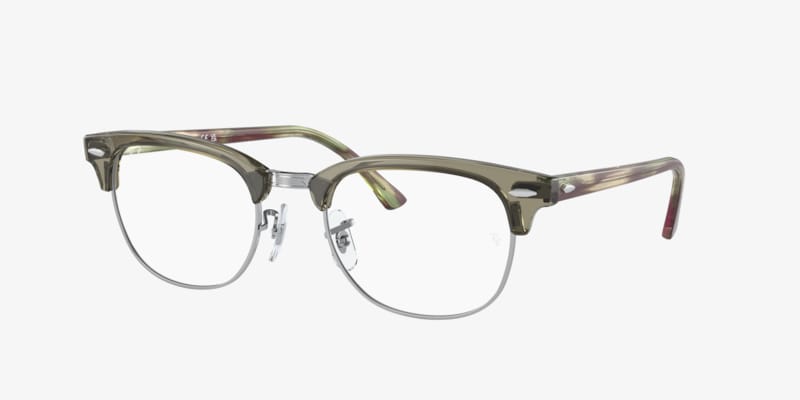Ray-Ban RB3016 Clubmaster Blue-Violet Light Clear Sunglasses