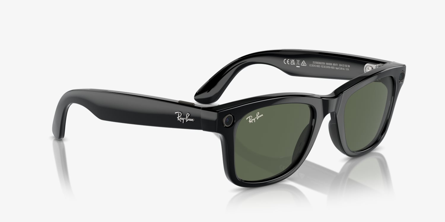 Ray-Ban  Wayfarer レイバン メタ 偏光　ブラウン　新品 Ray-Ban | Meta Wayfarer Glasses with AI, Photo, Video, Audio