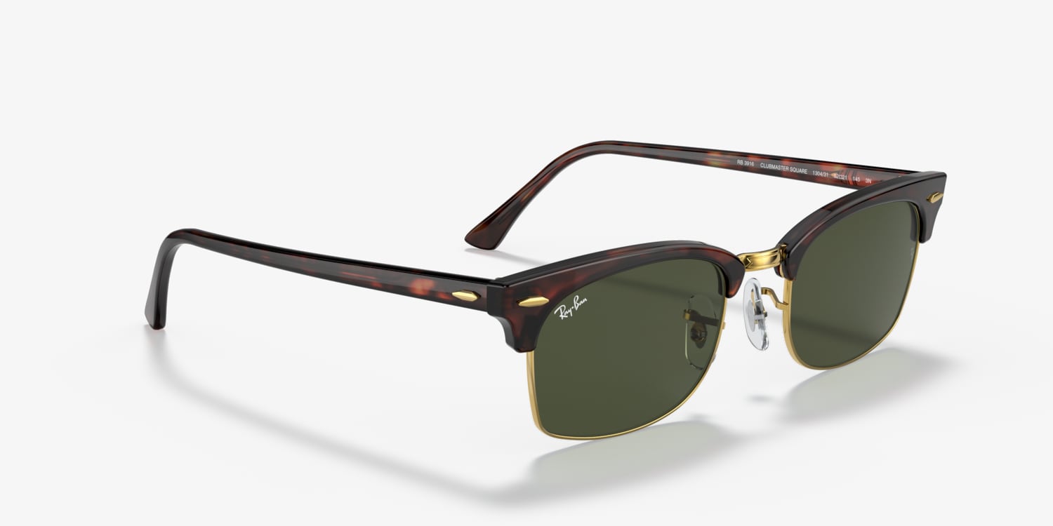 Ray-Ban RB3916 Clubmaster Square Legend Gold Sunglasses