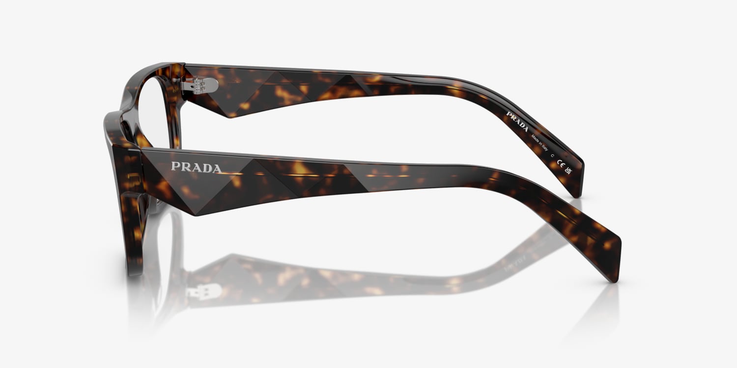 小物 archive PRADA square eyewear Prada Eyewear colour-block square-frame Glasses | Pink