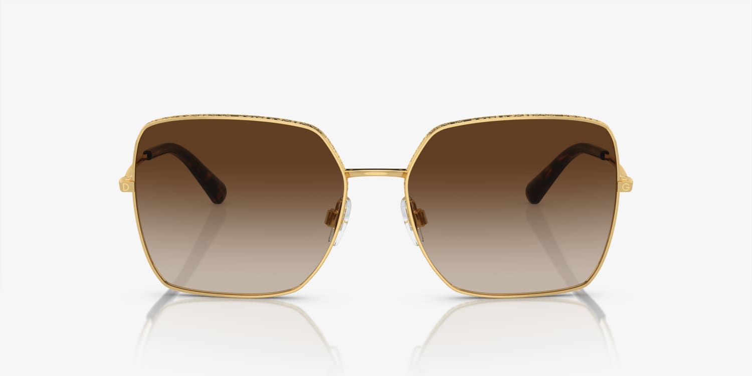 【ほぼ未使用】DOLCE & GABBANA ドルガバ　 サングラスDG4250 Dolce & Gabbana 0DG2296 02/87 Men's Gold Metal Frame