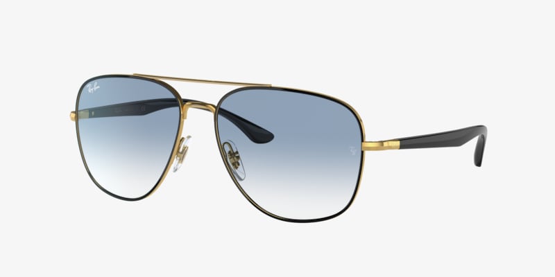 Ray-Ban RB3683 RB3683 Black On Gold
