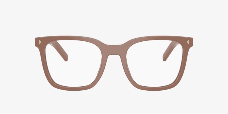 小物 PRADA l frame sunglasses brown Prada PR 27ZS L (54 - 21) with Green lenses and Brown frame