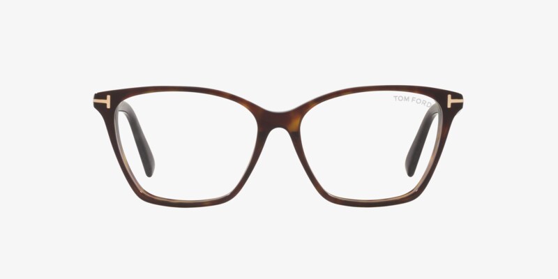 Lunettes Tom Ford TF5450 012 - Monture Argent Brun Démi-monture, Neuve Sans étiquette