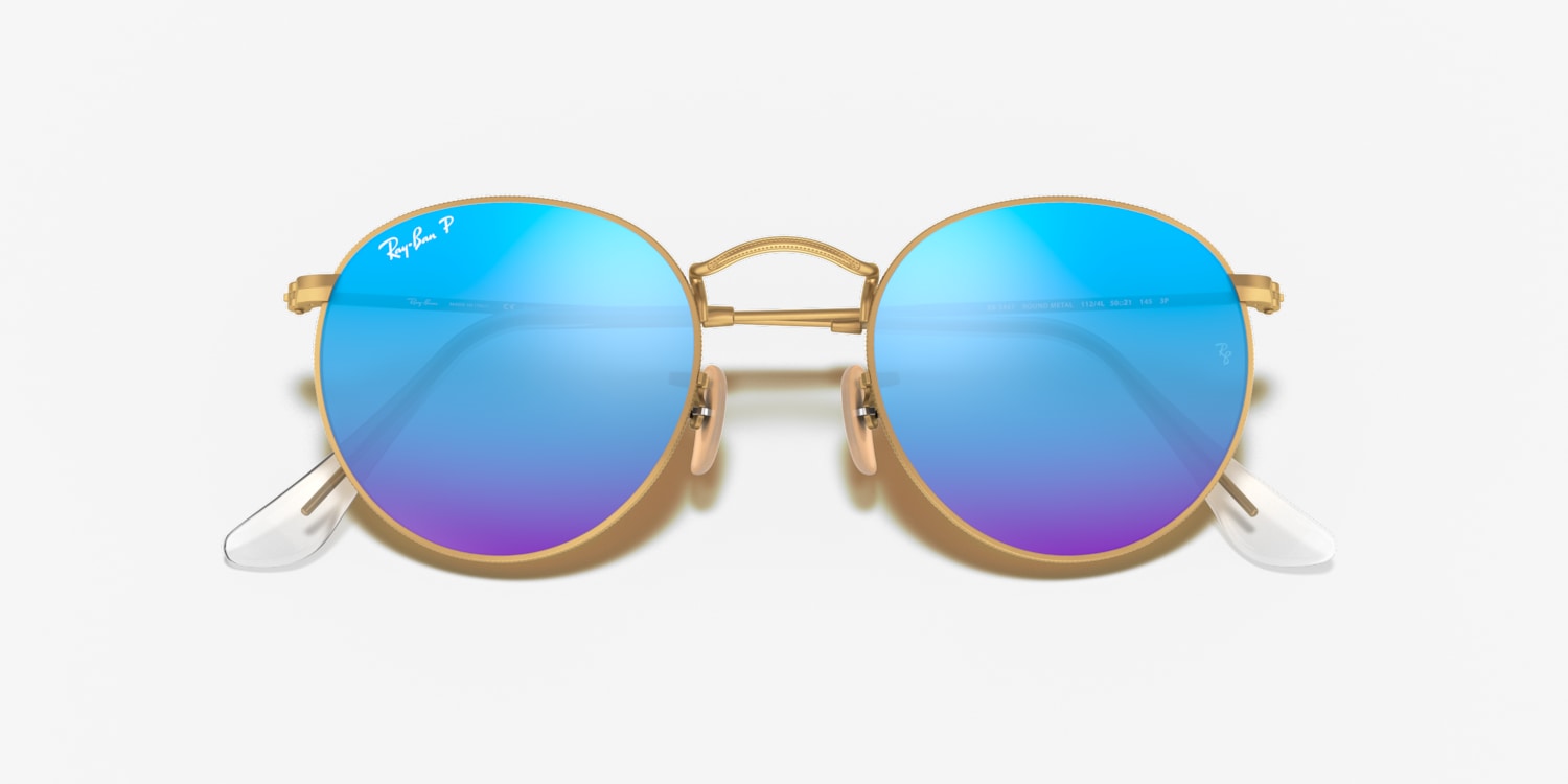 ray ban （レイバン）サングラス ROUND FLASH LENSES Ray-Ban RB3447 Round Flash Lenses Sunglasses | LensCrafters