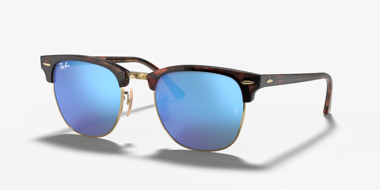 Ray-Ban RB3016 Clubmaster Flash Lenses Sunglasses | LensCrafters