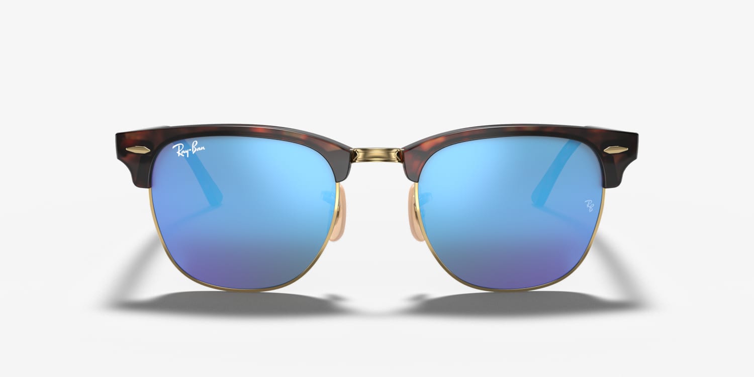 Ray-Ban RB3016 Clubmaster Flash Lenses Sunglasses | LensCrafters