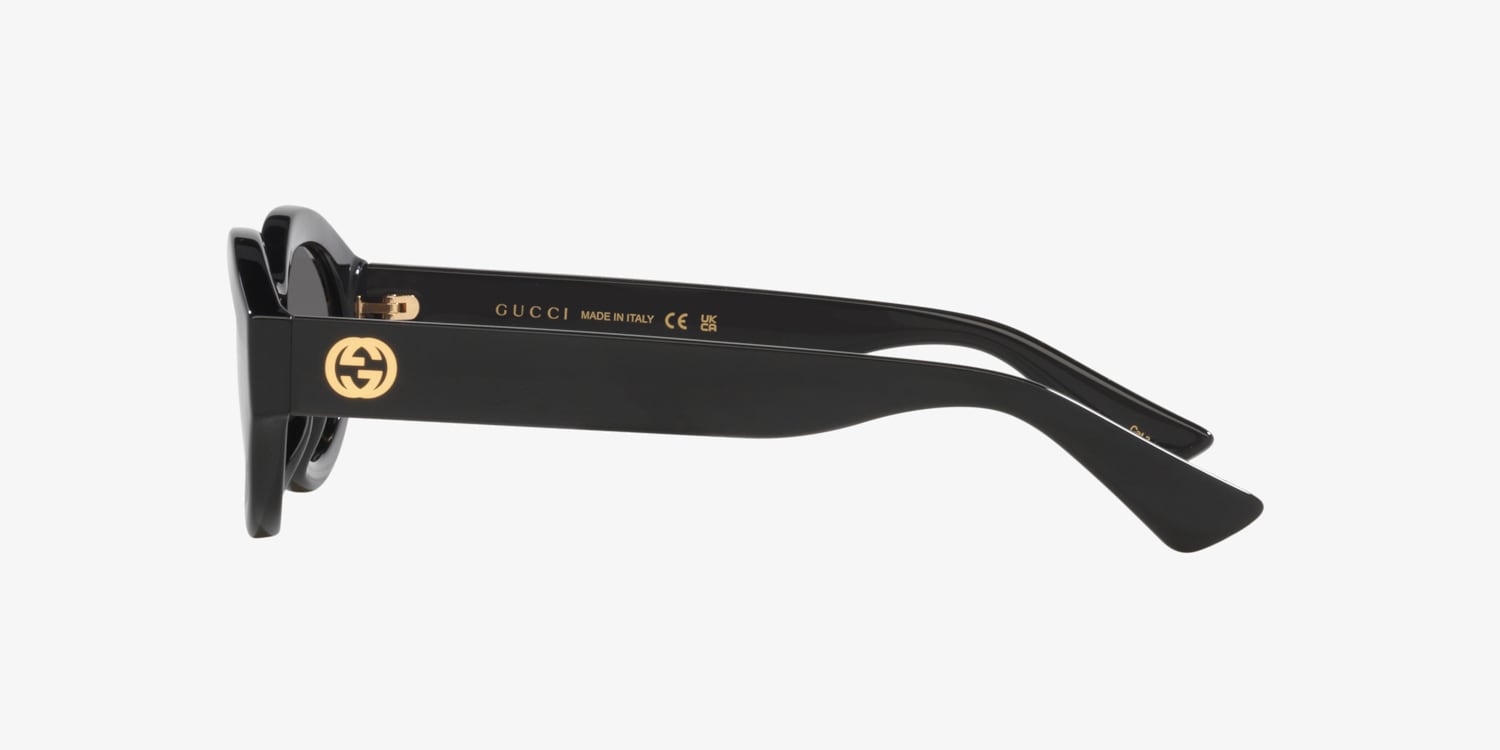 GUCCI サングラス スクエア型 ゴールド/バーガンディ Gucci GG1579S Sunglasses | LensCrafters