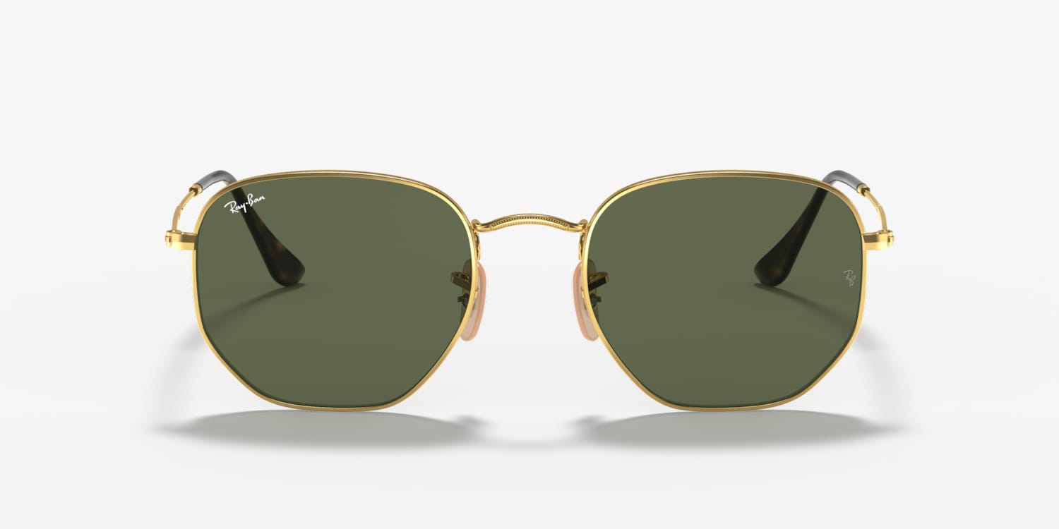 Ray-Ban RB3548-N 001 サングラス Ray-Ban RB3548N Hexagonal Flat Lenses Sunglasses | LensCrafters