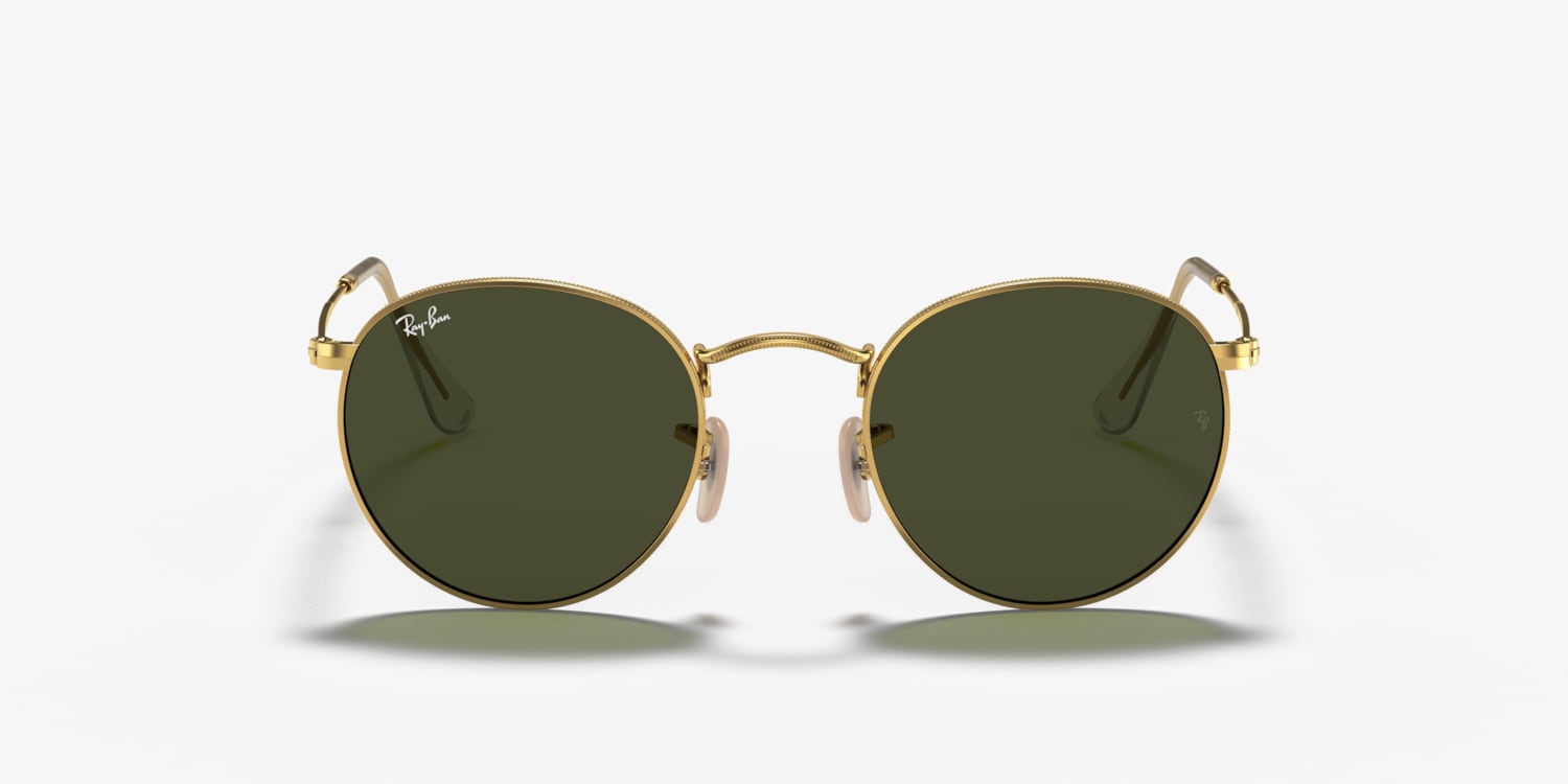 【タマポツ】Ray-Ban ROUND L RB3447 Ray-Ban RB3447 Round Metal Sunglasses | LensCrafters