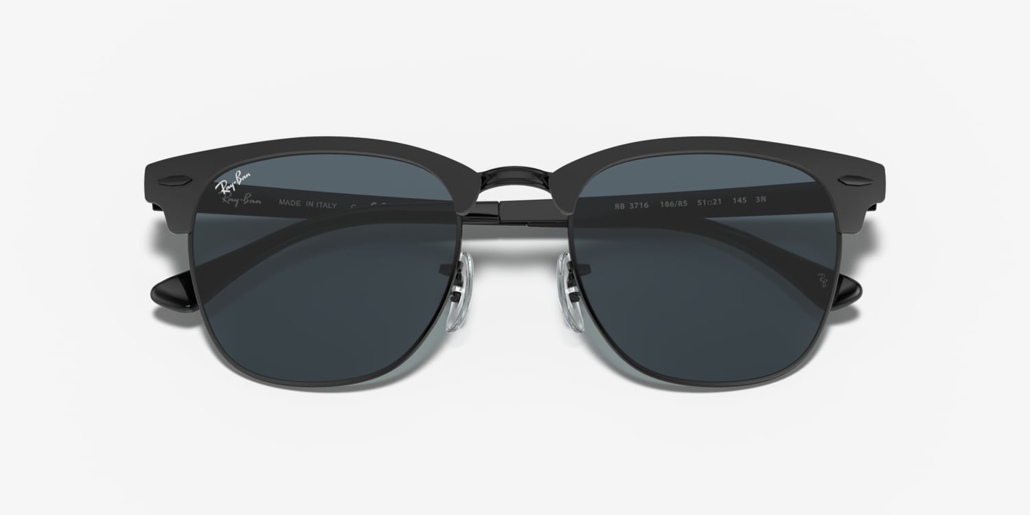 Ray-Ban RB3716 Clubmaster Metal Sunglasses | LensCrafters
