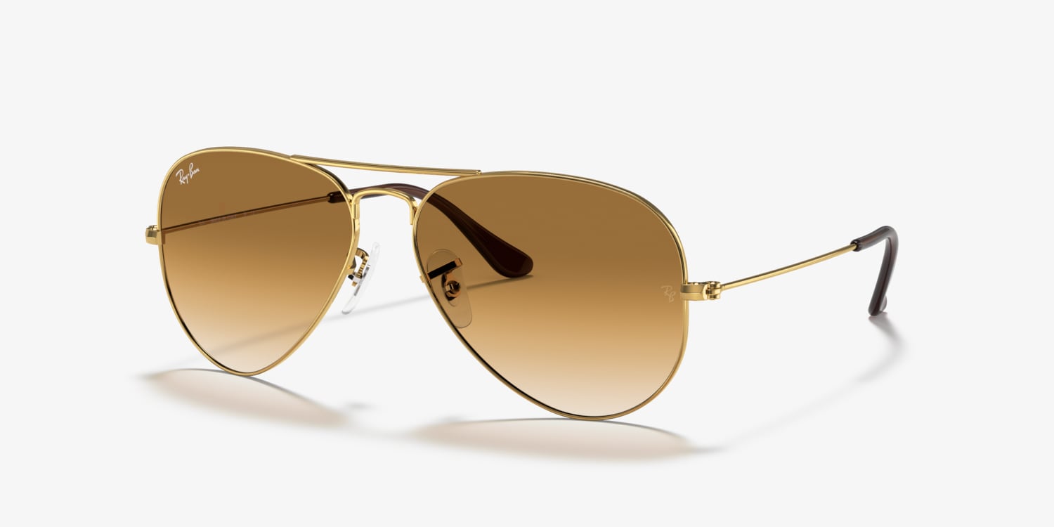 Ray Ban Square Evolve in Gold & Gray Gradient Orange Ray-Ban Women main image 4