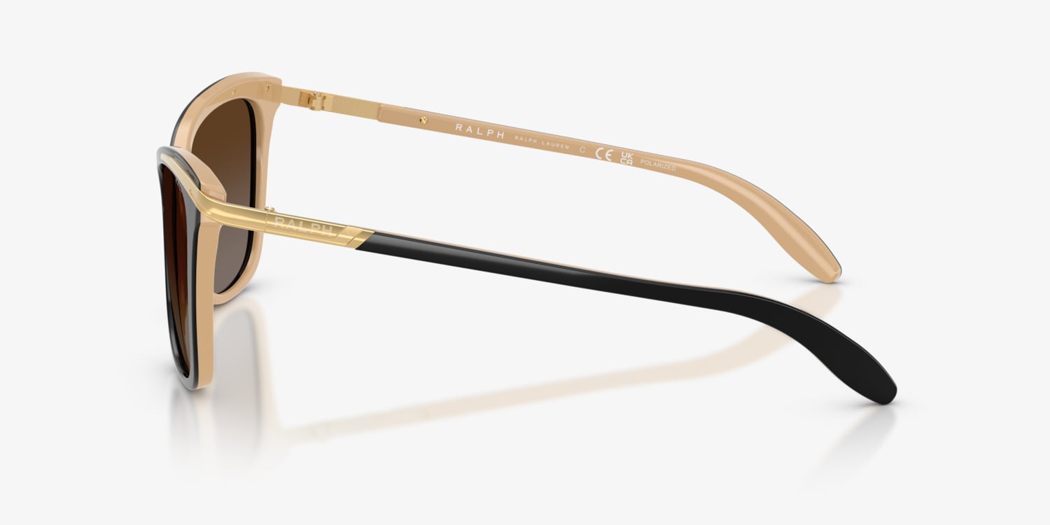 Ralph Lauren RA5203 1090/13 Black Gold Cat Eye Sunglasses No Lens Frame Only Ralph by Ralph Lauren RA5203 Sunglasses | LensCrafters main image 2
