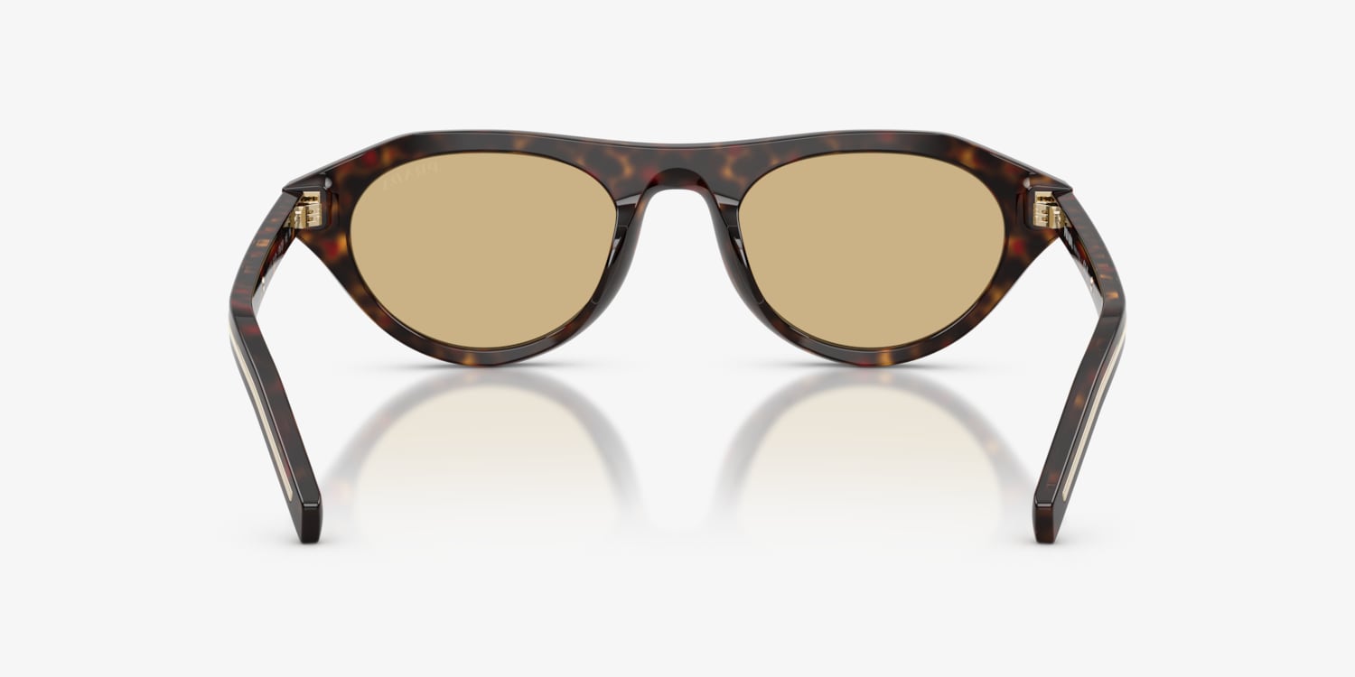 PRADA プラダ サングラス PR B15S オーバル べっ甲色 ケース付き Prada PR B15S Sunglasses | LensCrafters