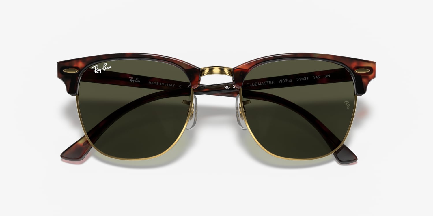 新品未使用　Ray-Ban CLUBMASTER CLASSIC RB3016 Ray-Ban RB3016 Clubmaster Classic Sunglasses | LensCrafters